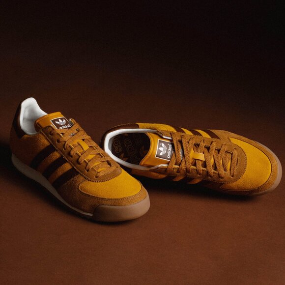 Rare! Adidas Allteam Sneakers Mens 8 Womens 9.5 Gold Tan Off-White Barely Worn - Picture 10 of 11